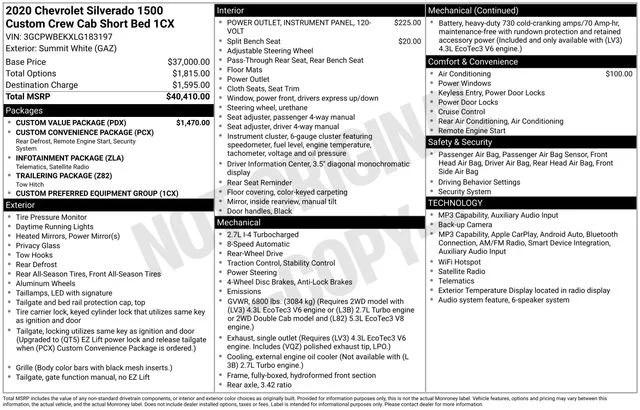 chevrolet silverado 1500 2020 3GCPWBEKXLG183197 image chevrolet silverado 1500 2020 3GCPWBEKXLG183197 image